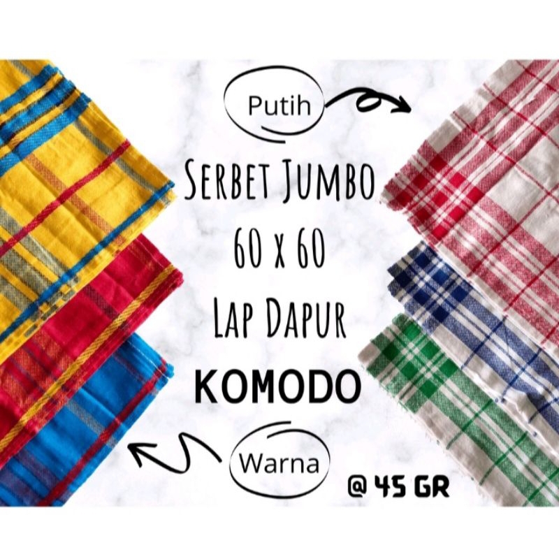 Serbet Dapur / Kain Lap Dapur merek Komodo - Lap Dapur - Kain pembersih dapur - Supplier Konveksi Su