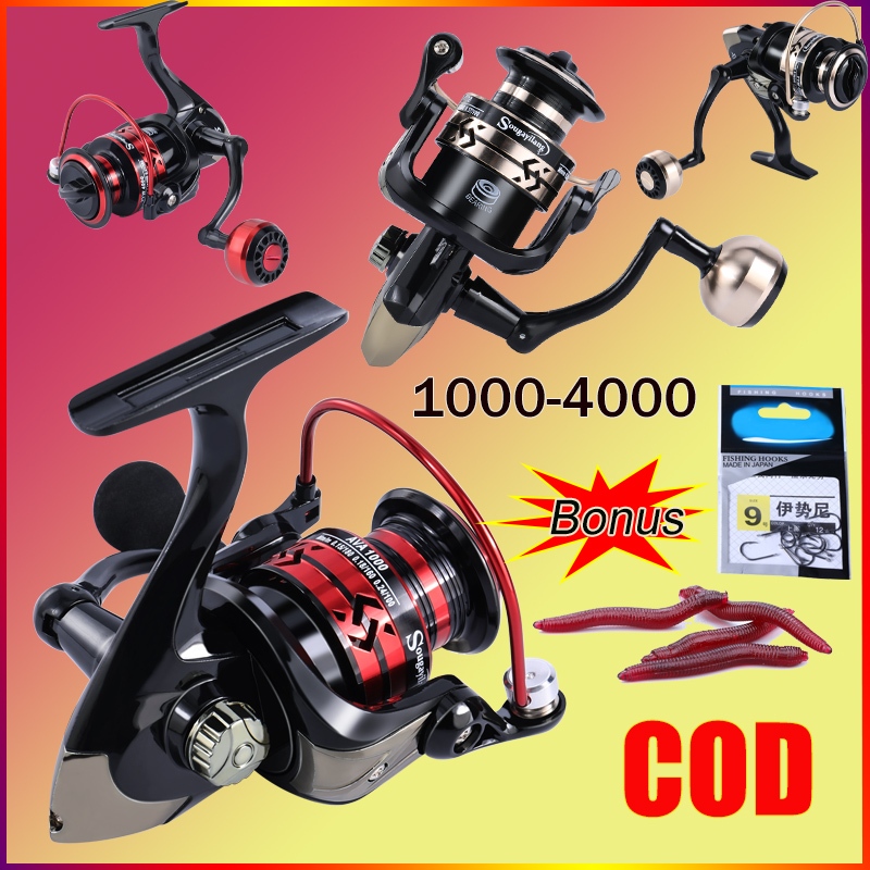 Sougayilang 1000-4000 Model Reel Pancing Berputar Reel Pancing 2 Gaya 5.2: 1 Rasio Gear Reel Pancing