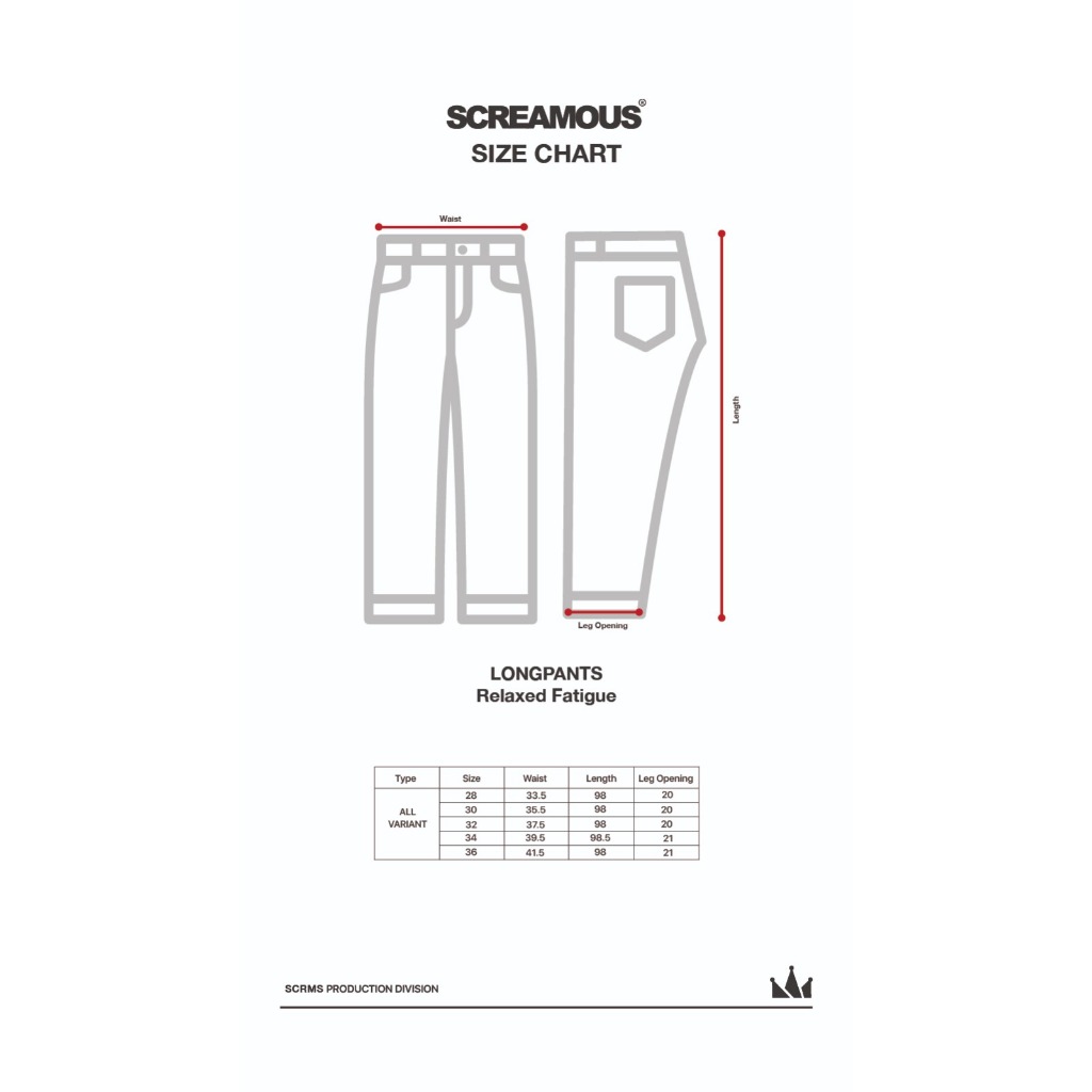 Screamous Celana Long Pants Relaxed DAVE NAVY BLUE