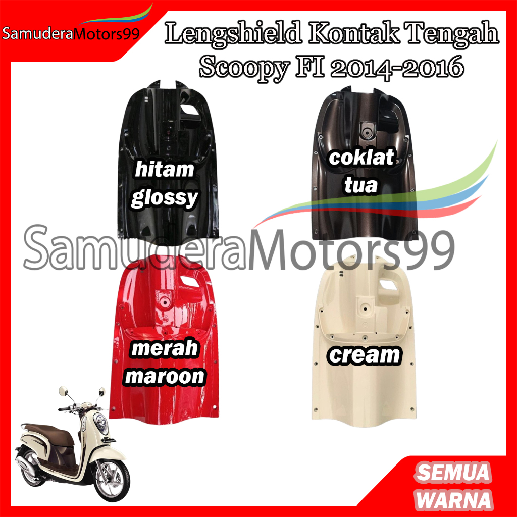 Cover Legshield Kontak Tengah Honda Scoopy FI 2013-2016 Semua Warna
