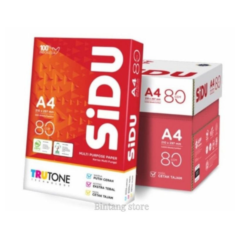 kertas SIDU A4 80gsm