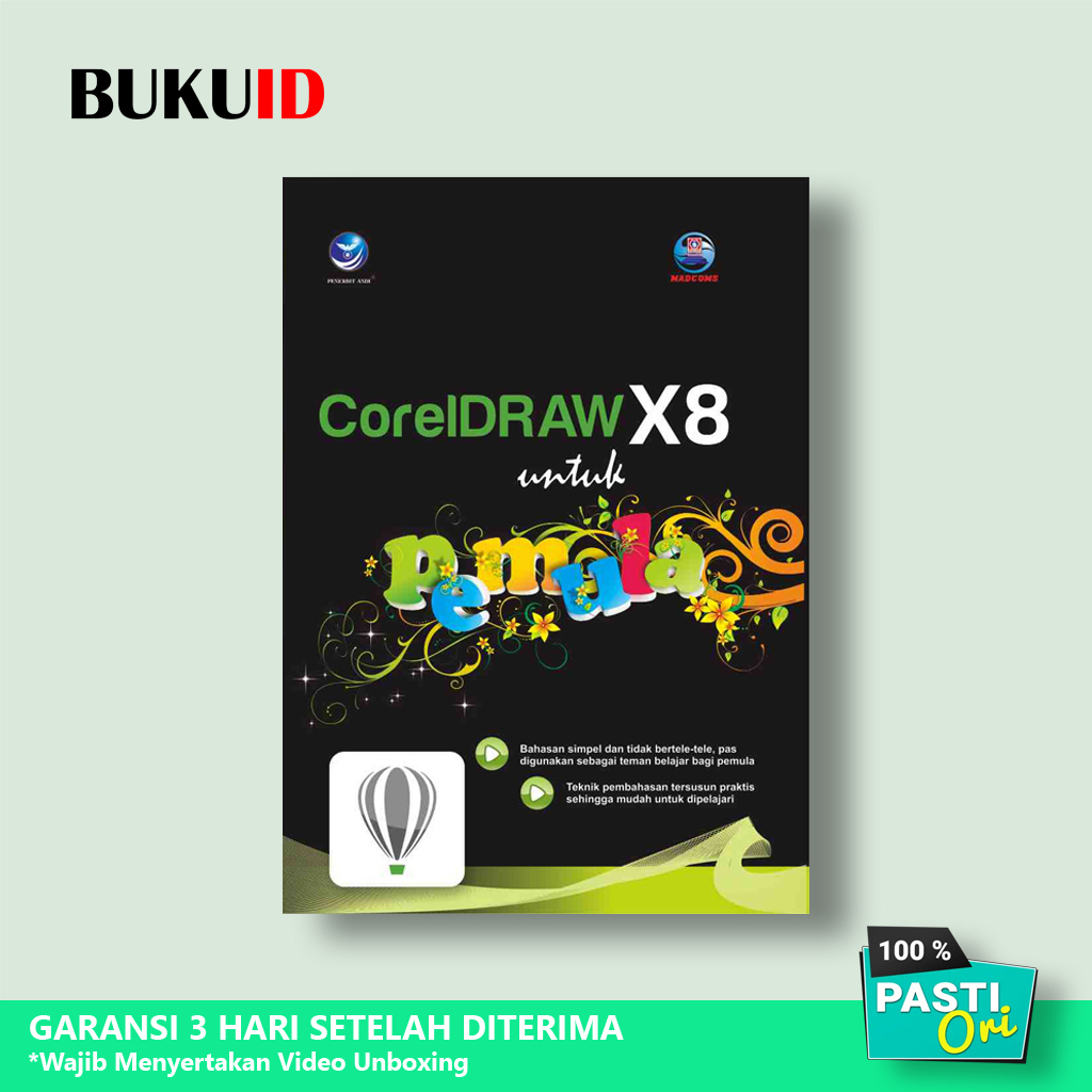 Buku Coreldraw X8 Untuk Pemula - Original