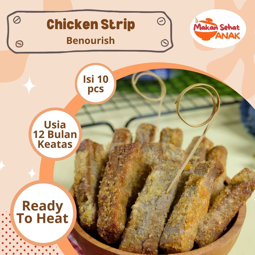 

Benourish Chicken Strip Reguler MPASI 12 Tahun Keatas By Makan Sehat Anak