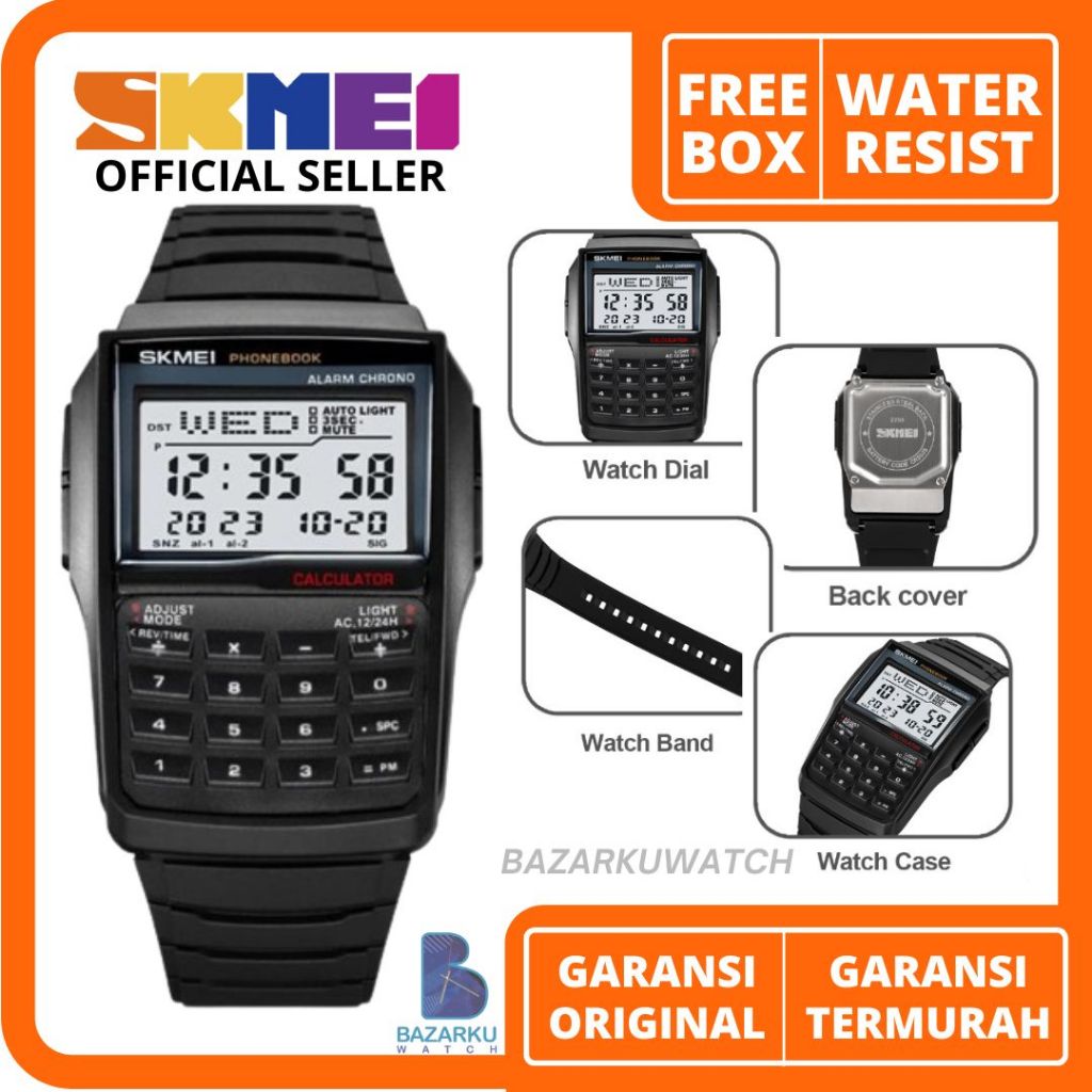 Jam Tangan Kalkulator Skmei 2255 Jam Tangan Pria Skmei Jam Tangan Skmei Pria Jam Skmei Pria Jam Tang
