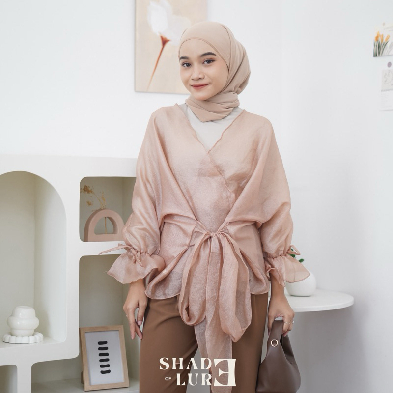 Shade of Lure - SEKAR TOP organza top • organza outer • raya collection • baju kondangan