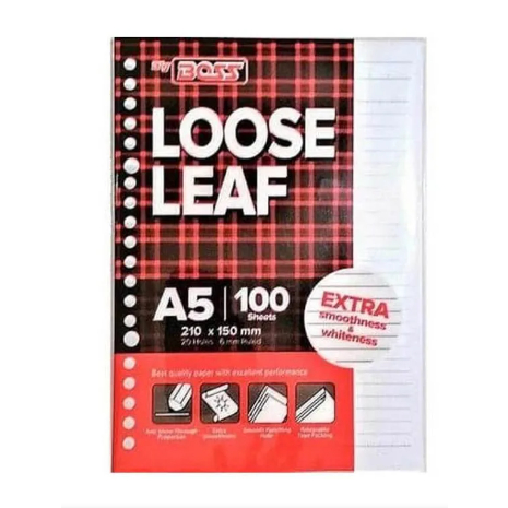

BIGBOSS Loose Leaf A5 - 100 Sheet