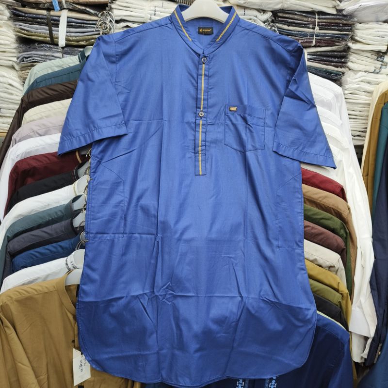 Baju Koko Kurta / Pakistan Jumbo Al-luthfi Warna Lengan Pendek Dan Panjang / Kurta Jumbo Big Size Wa