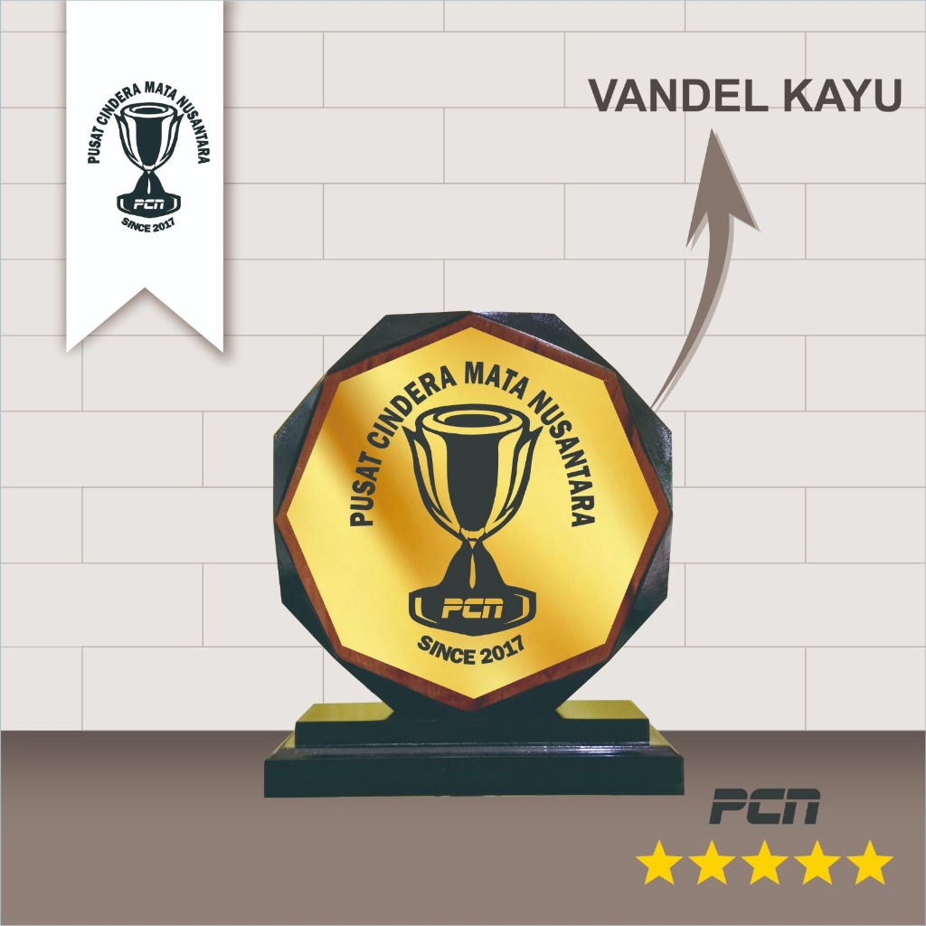 Vandel Kayu/Vandel ucapan/Vandel penghargaan