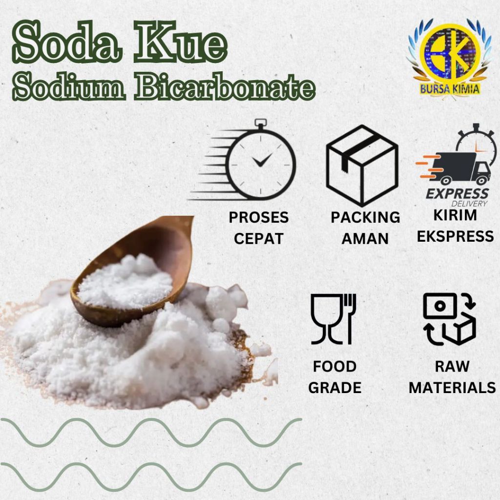 

Sodium Bicarbonate 1kg/Soda Kue/Baking Soda Termurah