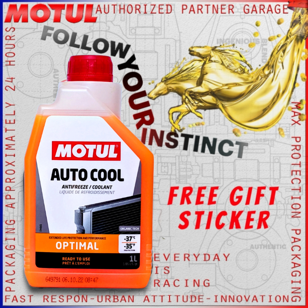 MOTUL AUTOCOOL OPTIMAL ORGANIC ADIKTIF 1L  AIR RADIATOR COOLANT MOTOR IMPORT ORIGINAL
