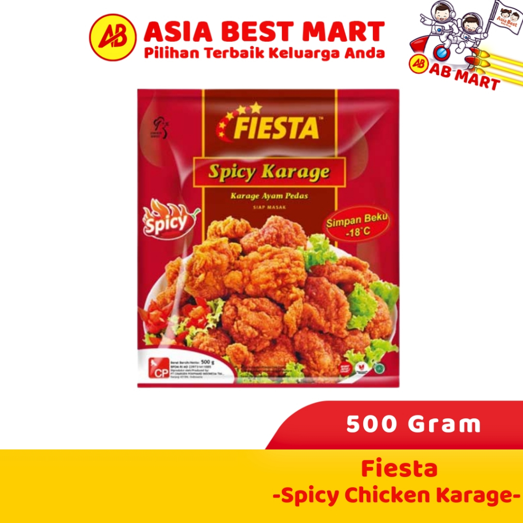 

Fiesta Spicy Chicken Karage 500 Gr (Gosend/Grab)