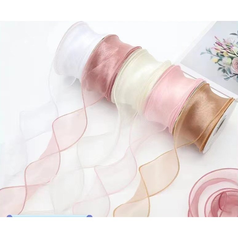 

[ 1ROLL PITA TILE MERMAID] IMPORT Pita Tile Mermaid Premium, Mermaid Ribbon /Fishtail Ribbon Wave, Pita Organza, Pita Transparant, Pita Hampers Buket Bunga