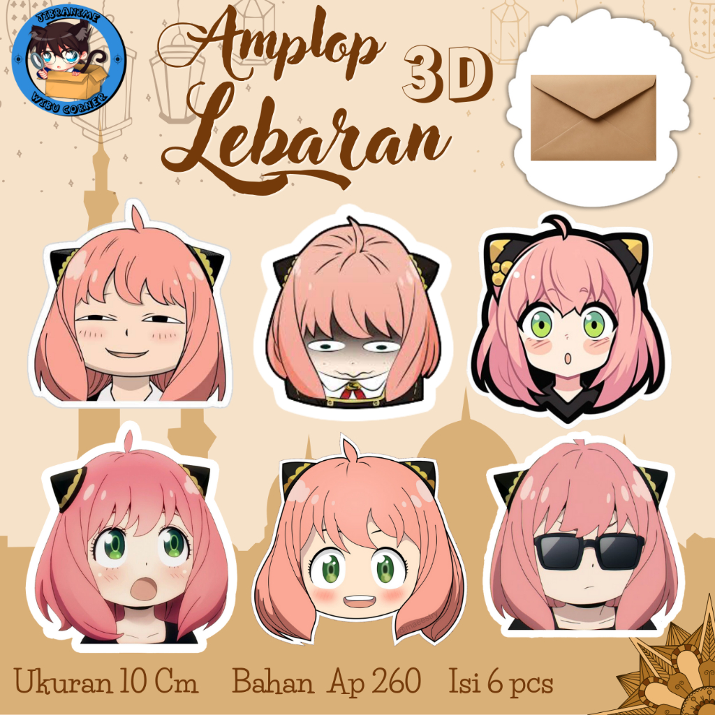 

Amplop 3D anime ANYA SPY X FAMILY