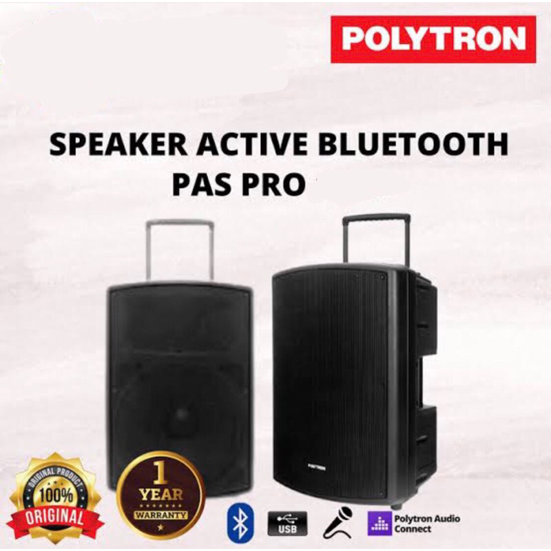 Speaker Portable Bluetooth Aktif Polytron PASPRO 15 inch