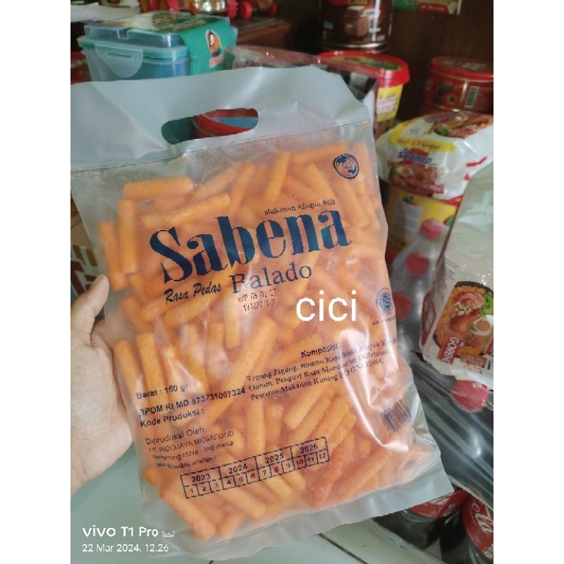 

Sabena Rasa Pedas Balado 150gr (kecil)