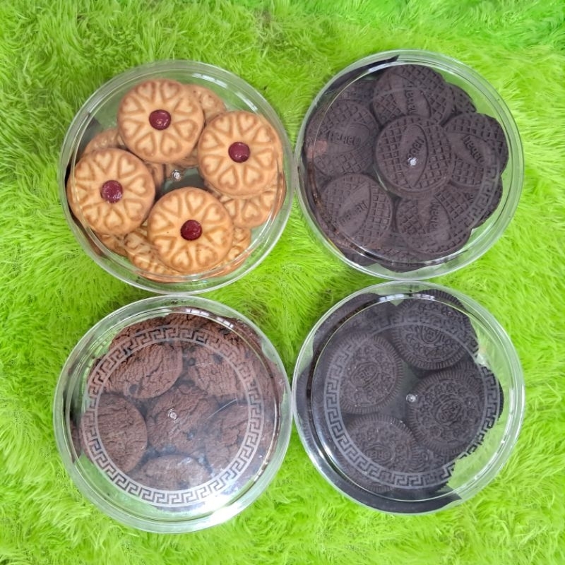 

paket hampers/parcel kue isi 4 toples kemasan toples 250gram