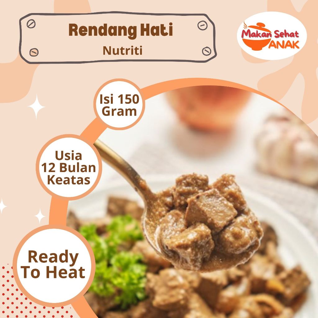 Nutriti Lauk Pauk (Rendang Hati Sapi, Gepuk Lidah Sapi, Liver Pudding) Grassfed MPASI 12 Bulan Keata