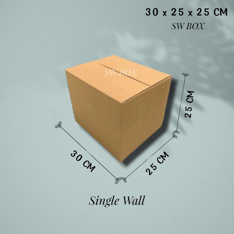 

Kardus Ukuran 30x25x25 CM Box untuk packing ST