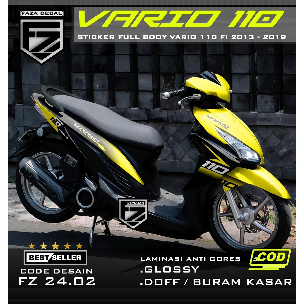 (COD)Decal vario 110 fi new 2013 2014 2015 2016 2017 2018 2019 full body grafis gradasi terbaru  -  
