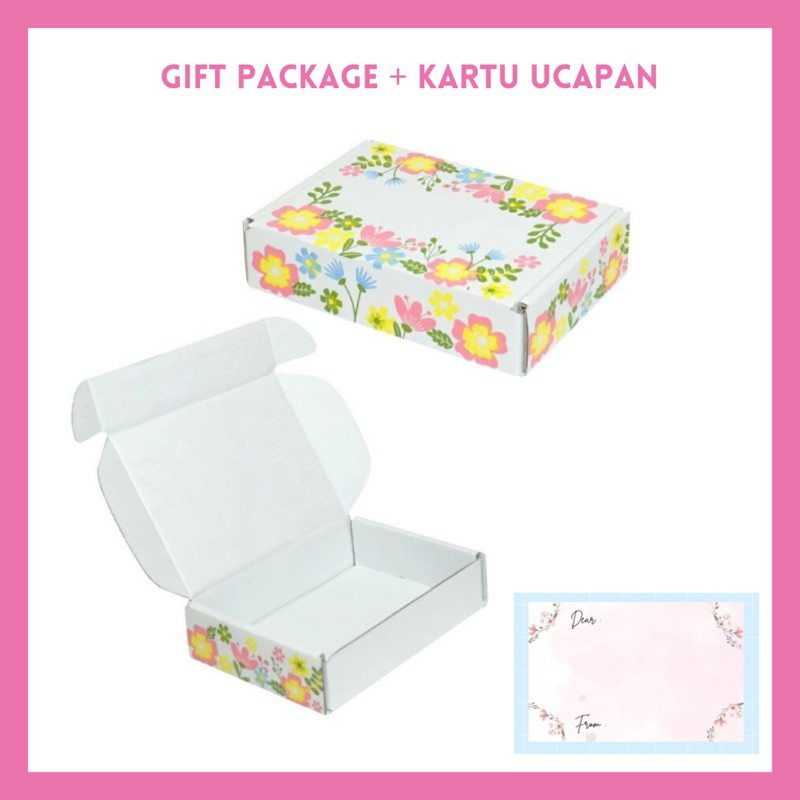 

Box Gift Package / Hampers Box / Gift Box + Kartu ucapan