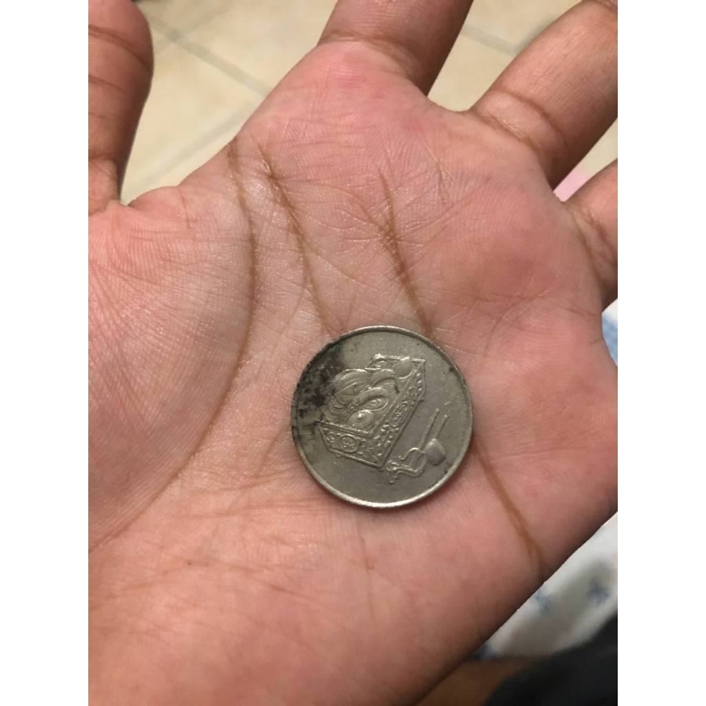 koin malaysia 20 sen tahun 1990