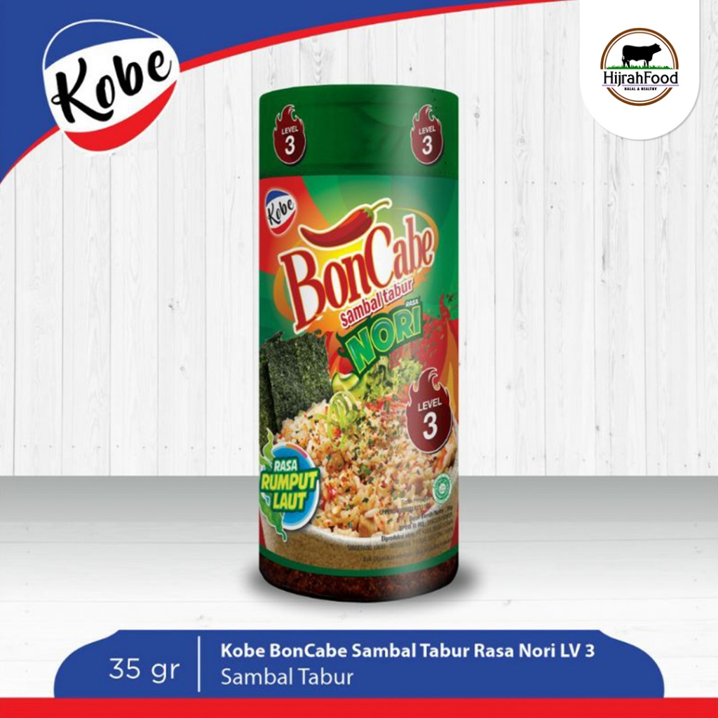 

Kobe BonCabe Sambal Tabur Rasa Nori Rumput Laut Level 2 Gurih 35gr