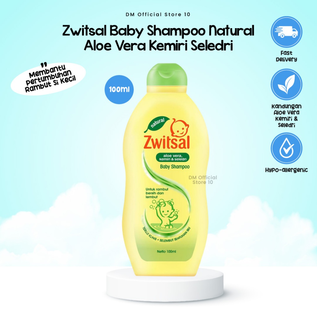 Zwitsal Baby Shampoo Natural Aloe Vera Kemiri Seledri 100 ml Sampo Bayi Penumbuh Rambut Termurah Terlaris By Dm Store