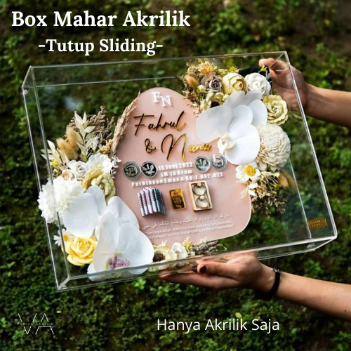 

Box Mahar Sliding Akrilik Bening Frame Akrilik Acrylic Box Box Arcylic Tutup Sliding Untuk Mahar Gift Serbaguna (Hanya Akrilik Saja)