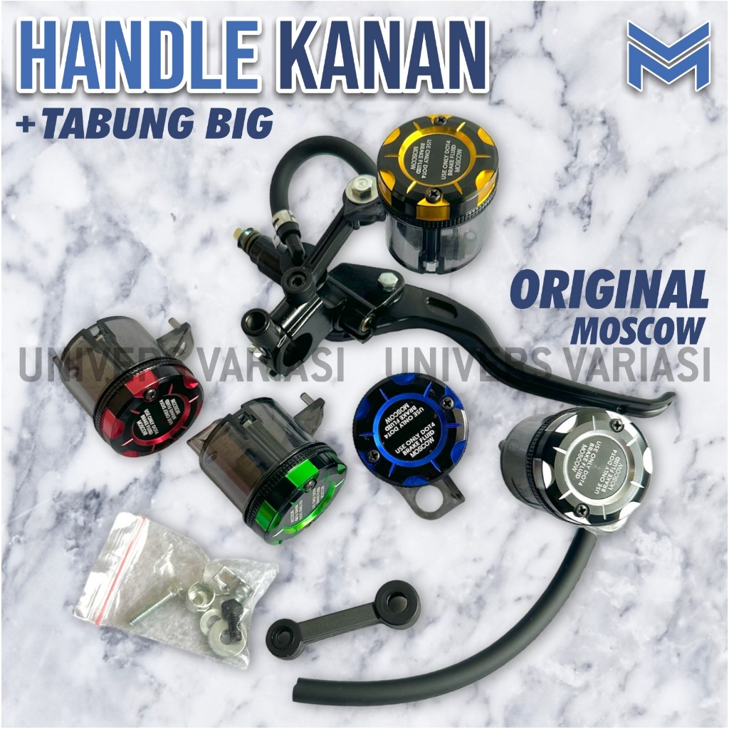 HANDLE MASTER REM KANAN UNIVERSAL + TABUNG FULL CNC FREE BAUT KUNCI TUTUP TABUNG master rem kanan no