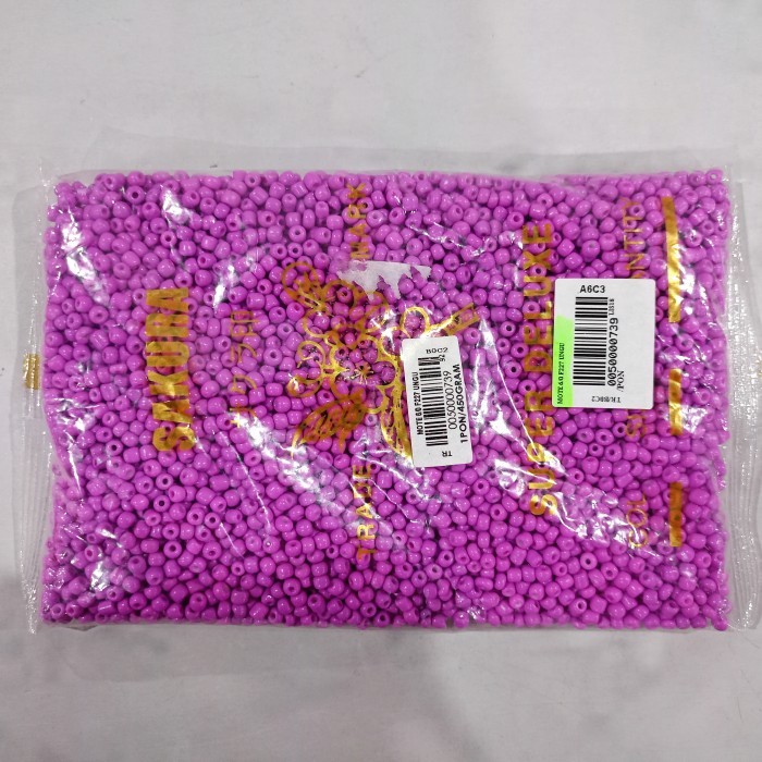 Mote Pasir 6/0 F227 Ungu / Mqnik Payet / Bahan Kerajinan Tangan / Diy