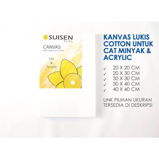 

Kanvas Lukis 20 x 30 cm Kualitas Premium Satuan Grosir Termurah