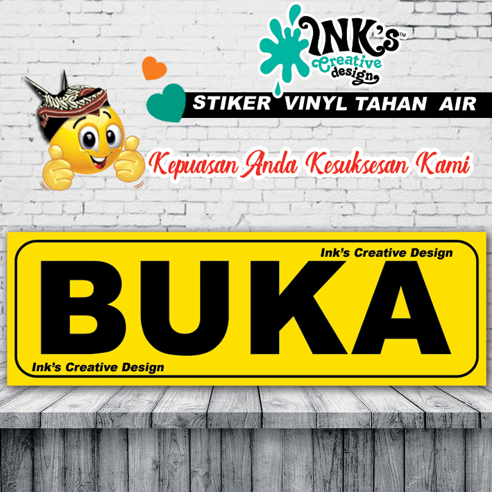 

Stiker Buka - Toko -Shop - Warung - Restaurant - Rumah makan - warkop