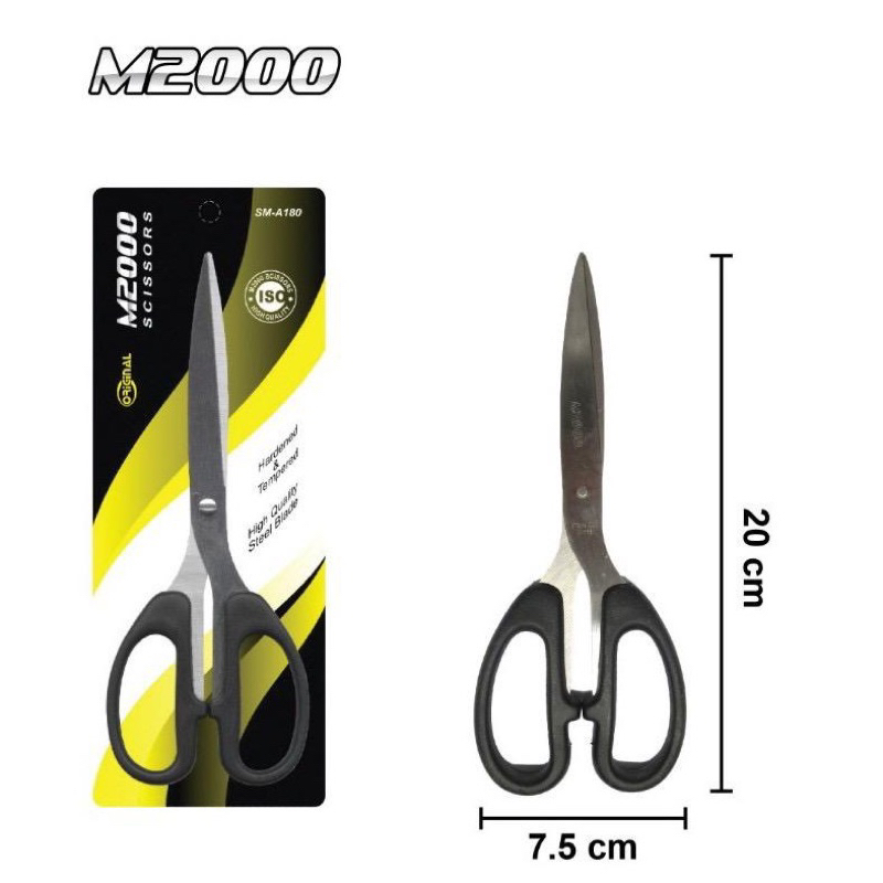 

Gunting Kertas High Quality Stainless Steel Scissors BESAR 20CM (KODE 180), SEDANG 16CM (KODE 165), KECIL 12CM (KODE 145)