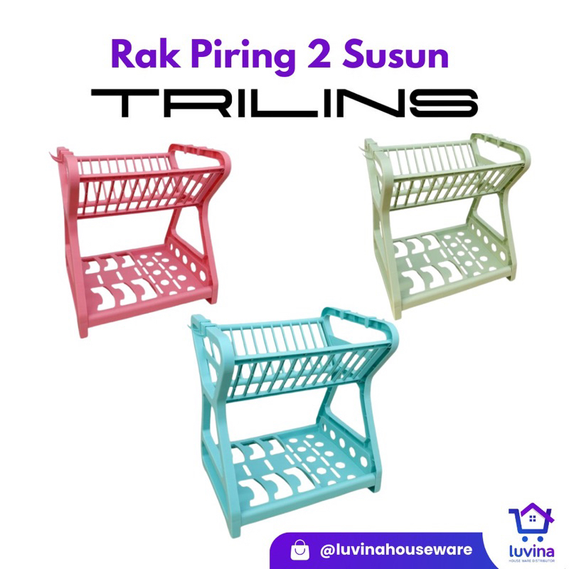 RAK PIRING 2 SUSUN TRILINS / RAK PIRING PLASTIK