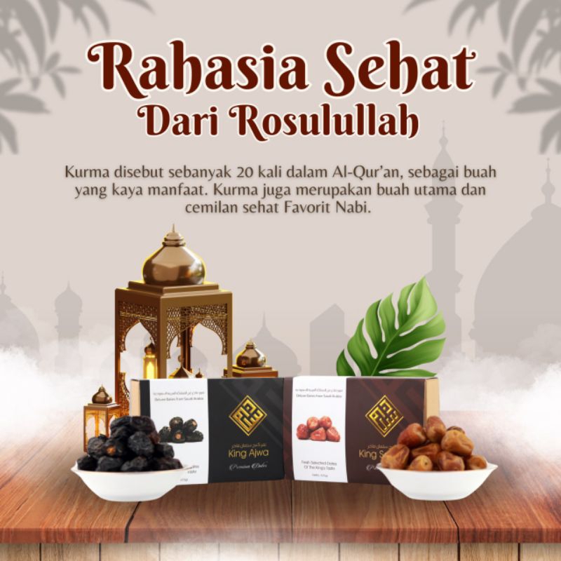 

(PRE_ORDER) PROMO BUNDLE Kurma King Salman 415 + Kurma King Ajwa 415 SURABAYA