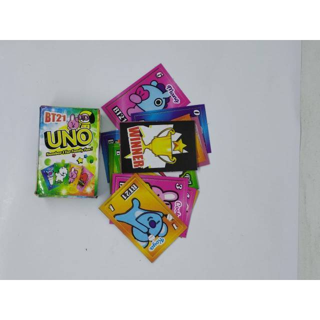 ⭐READY⭐Kartu Permainan BT21 / Kartu Uno Permainan / Kartu Uno BT21