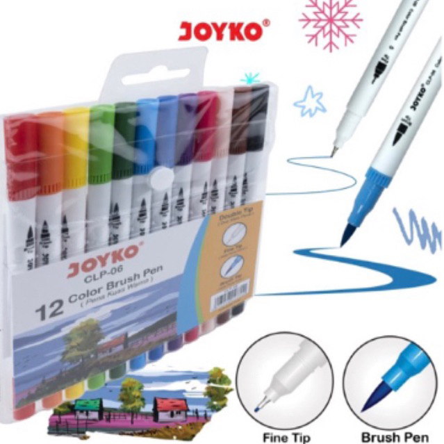 

Brush Pen Joyko/ Pena Brush Kuas Joyko CLP-06