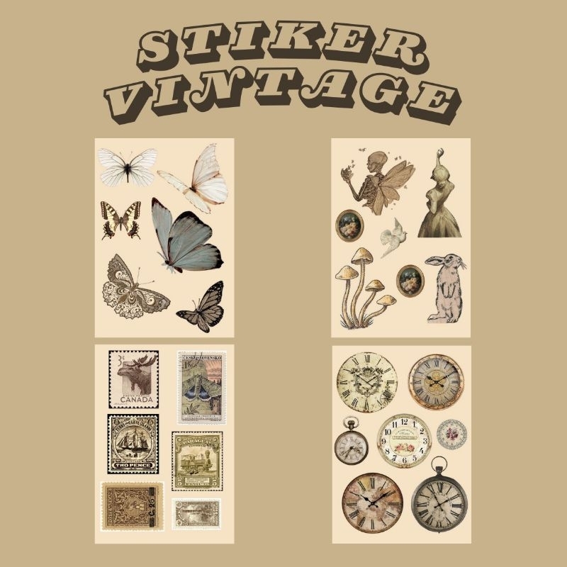 STIKER AESTHETIC || STIKER VINTAGE || STIKER JURNAL VISUAL