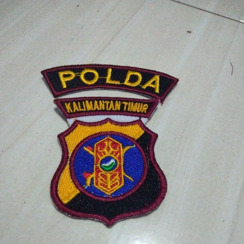 Bordir logo Polda kalimantan timur