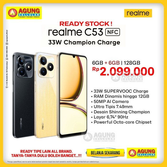 CUCI GUDANG HP REALME C53 RAM128 TERMURAH