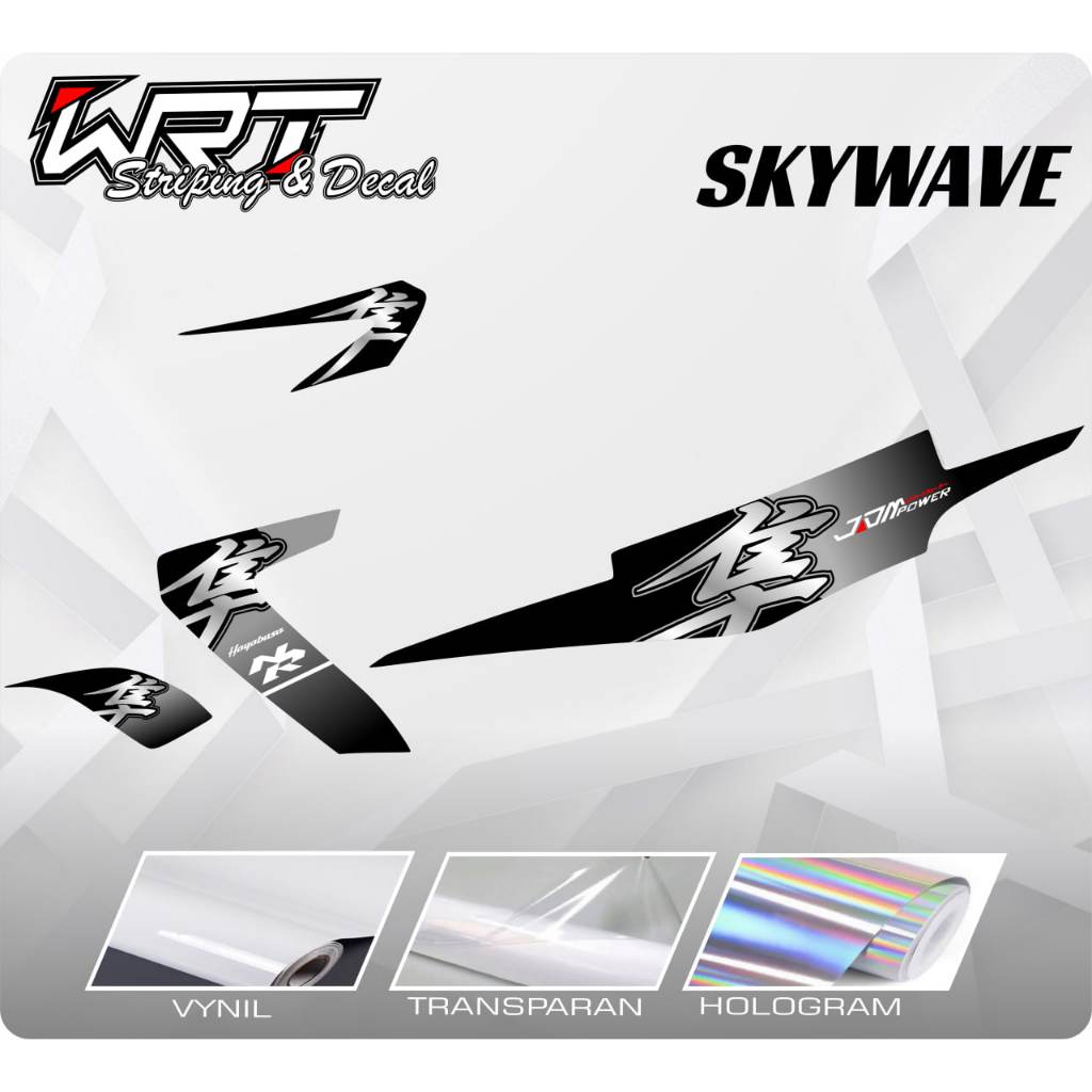 Striping Skywave-Stiker Decal Motor Skywave Hayabusa