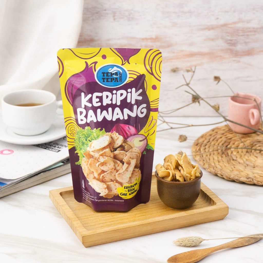 

Keripik Bawang Premium TepaTepa Bawang Asli Gurih Dan Krispi By TepaTepa 150gr