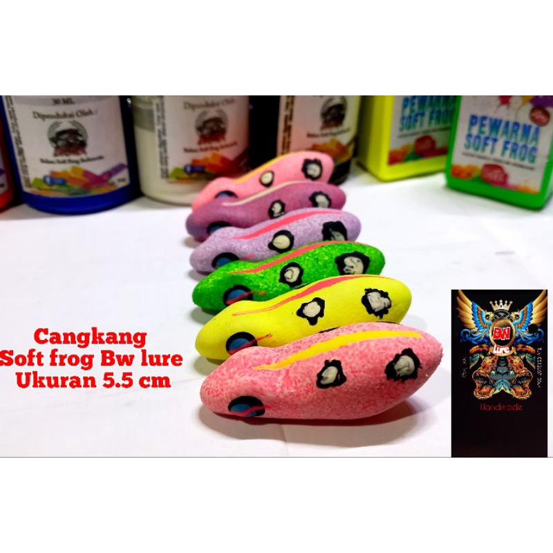 Body soft/cangkang soft frog dari Bw lure ukuran 5.5 cm