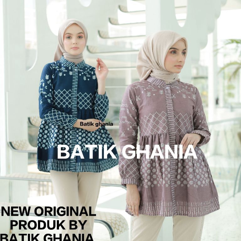Top banget Batik Wanita Baju batik wanita modern blouse batik pagar by batik ghania