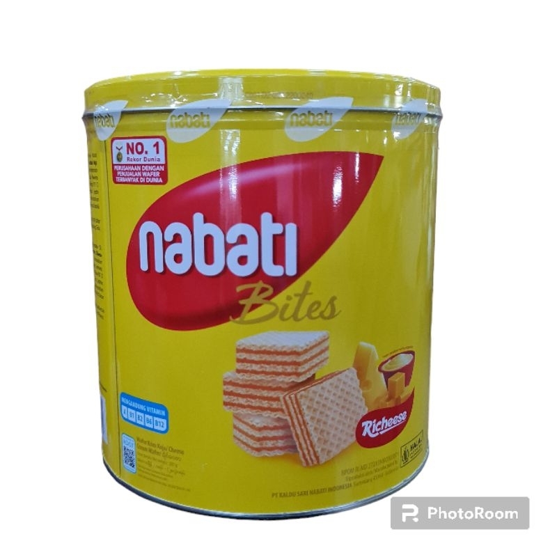 

Nabati Wafer Kaleng 287g Exp Okt 2024/ Richeese Nabati Bites Kaleng