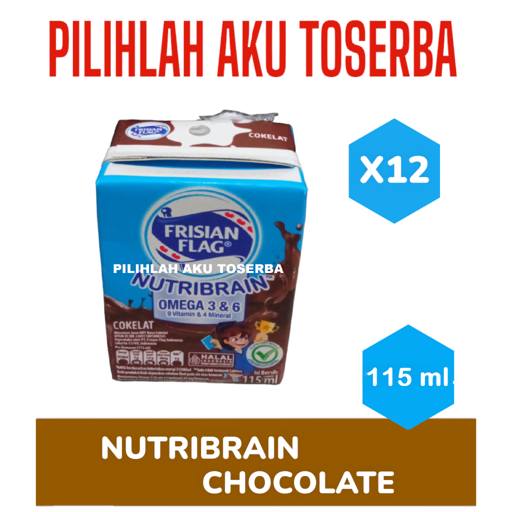 

Susu Frisian Flag NUTRIBRAIN CHOCOLATE 115 ml - ( HARGA 12 pcs )