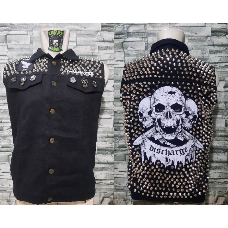 COSTUM JAKET VEST FULL SPIKE JAKET PUNK