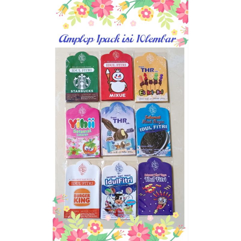 

Amplop Snack 2024 1pack isi 10lembar