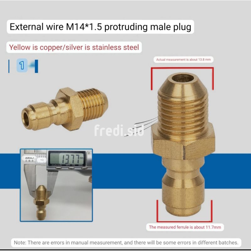 konektor quick release male M14