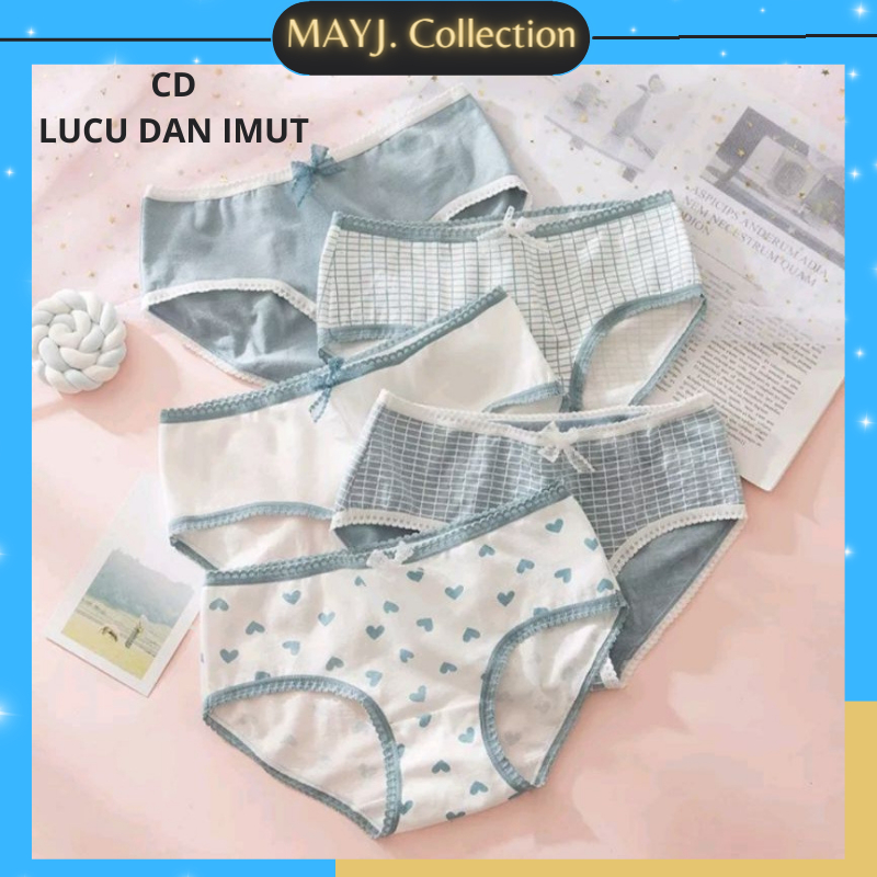 MAYJ - Cd Imut Fashion Jepang Miss curiosity CD Imut Wanita Katun High Quality Celana Dalam Wanita M